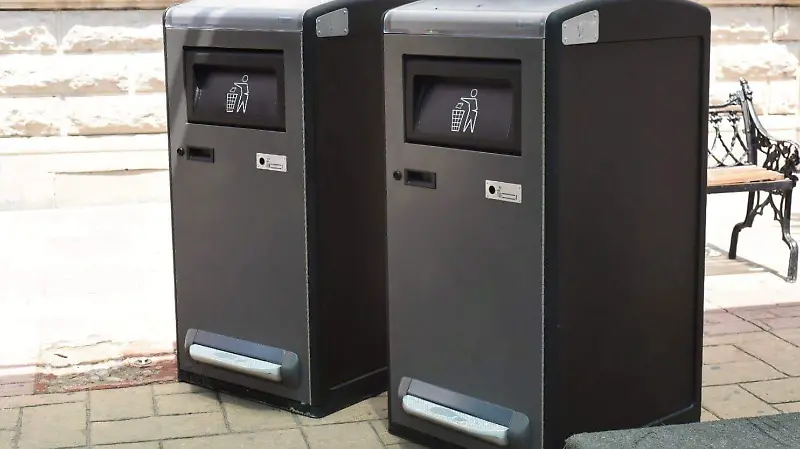 Nuevos botes de basura electrónicos en la ciudad de Durango